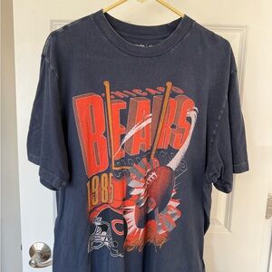Abercrombie & Fitch Men’s Navy Blue NFL Tee Chicago Bears